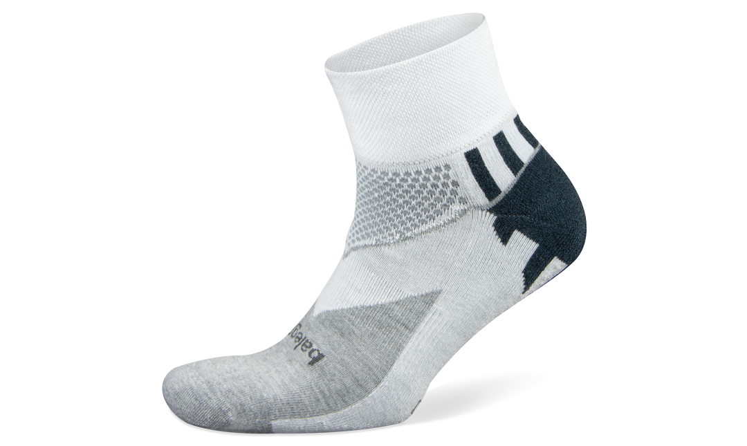 Balega Enduro Quarter White/ Midgrey