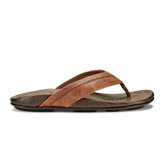 Olukai Hiapo mens rum-dark wood