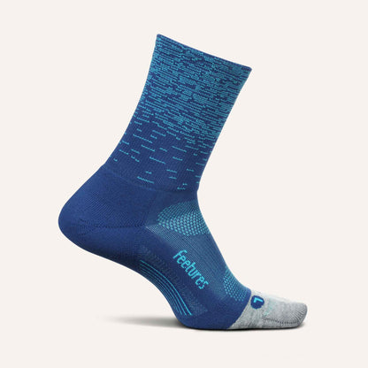 Feetures Light Cushion Mini Crew Blue Static