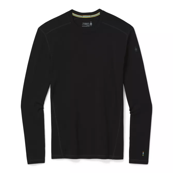 Men's Merino 250 Long Sleeve Crew Base Layer in Black