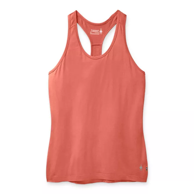 Women's Merino Sport 150 Tank in Sunset Coral Heather