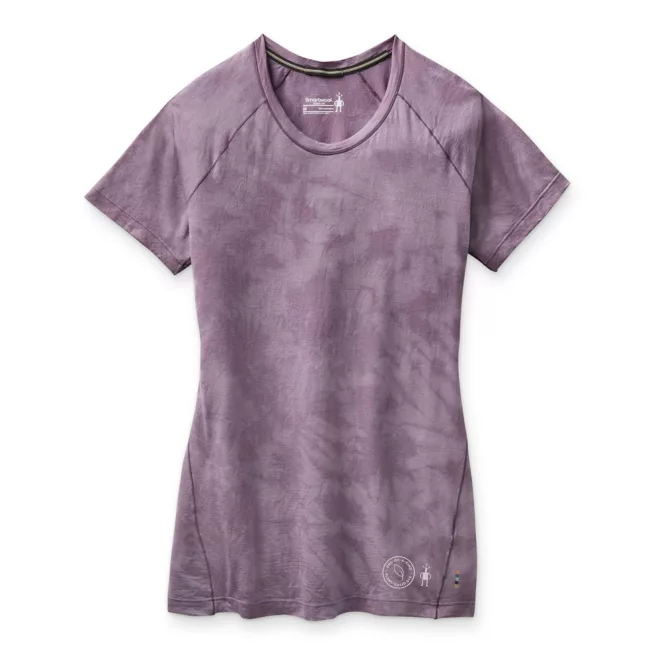 women's merino 150 base layer short sleeve dusk marble wash