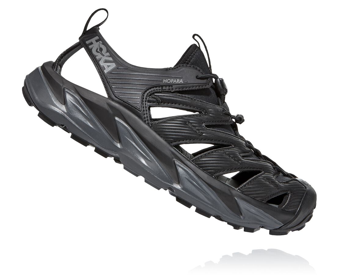 hoka one one mens hopara sandal black