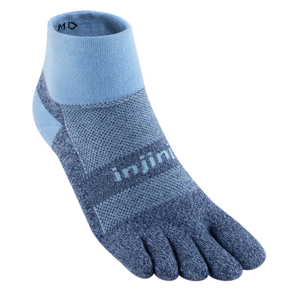 injini trail midweight mini-crew unisex socks powder blue