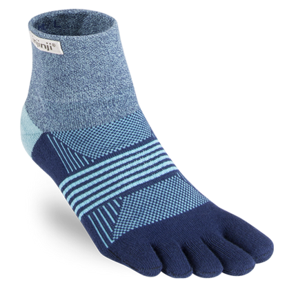 injinji trail midweight mini-crew women's socks twilight