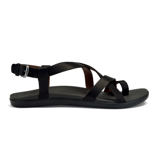 womens olukai upena black/black