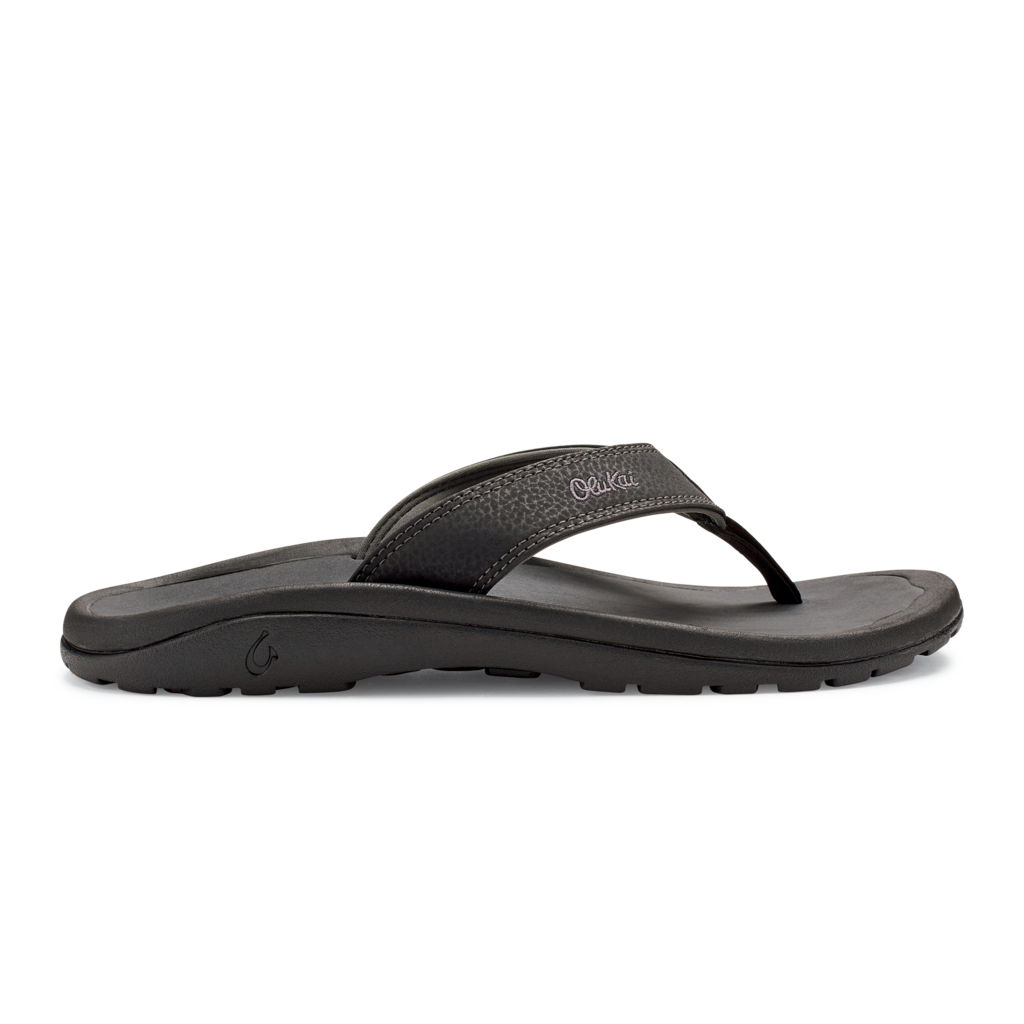 olukai ohana mens black-dark shadow