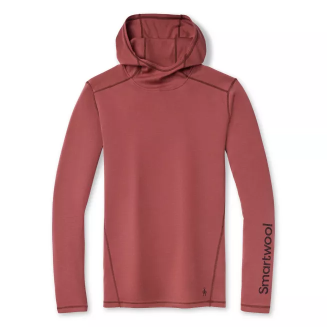 Smartwool Men's Merino 250 Base Layer Plant-Based Dye Logo Hoodie in Masala