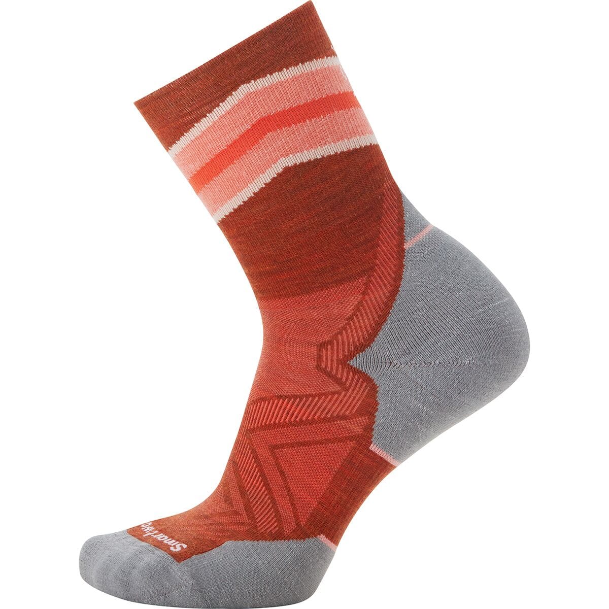 Women's Run Targeted Cushion Mid Crew Socks