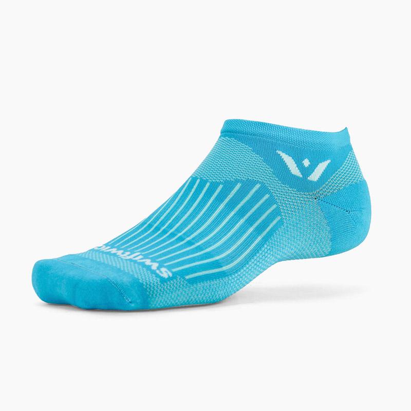 swiftwick aspire zero no show lagoon/blue