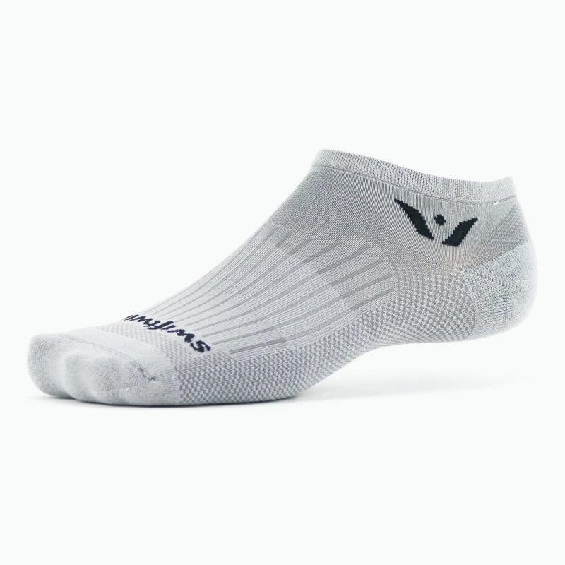 swiftwick aspire zero no show socks grey